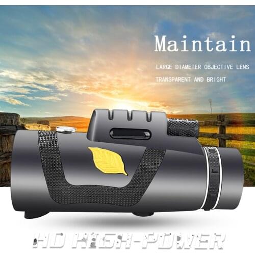 2021 New Powerful Monocular Telescope 12x50 With SmartPhone Holder Suitable For Hiking Camping equipment Tourism Spyglass
