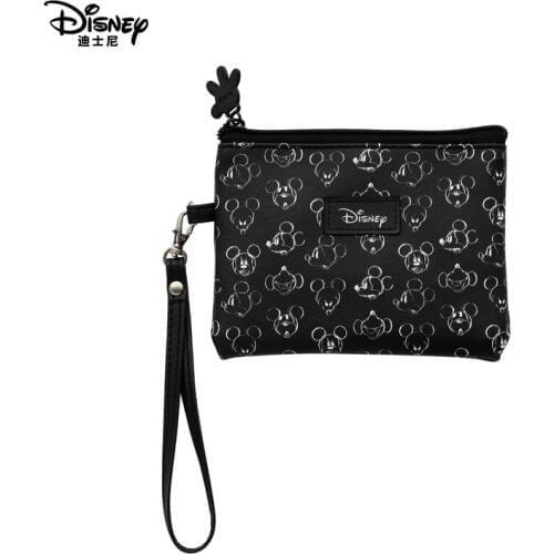 Genuine Disney Classic Mickey retro style hand-painted series Multi-function Women Bag Wallet coin Purses Baby Care Bag Mummy