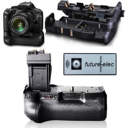 Vertical Shutter Battery Handle Hand Grip Holder Pack For Canon EOS 550D 600D 650D 700D Rebel T2i T3i T4i T5i as BG-E8+IR Remote