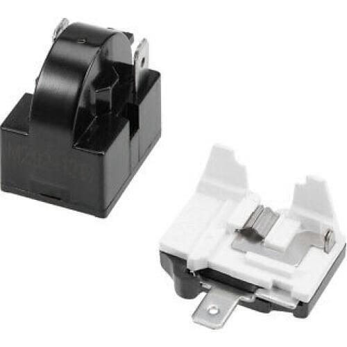 Refrigerator PTC Starter Relay 12 Ohm 2 Pin Compressor Overload Protector 1/6HP