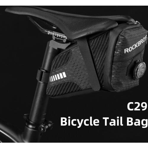 ROCKBROS Bike Saddle Bag Waterproof Rear Cycling Bags Large Capacity Road MTB Bags Bicycle Accessories Bicycle Seat Bag
