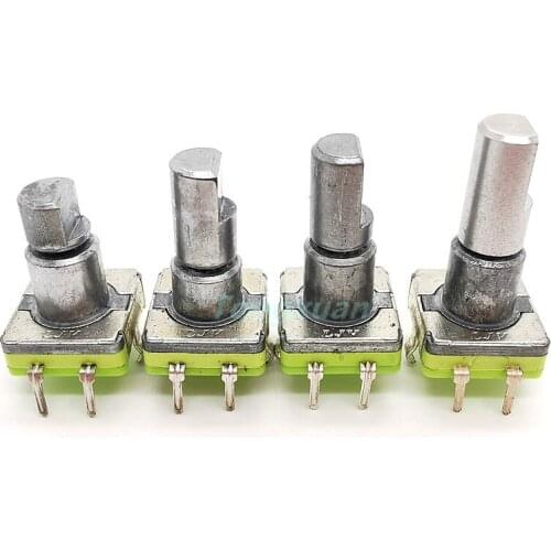 1pc EC11 Rotary Encoder Code Switch 360 Degree Rotation 30 Position With Push Button 5pin Handle Half Shaft 12.5/15/17/19mm
