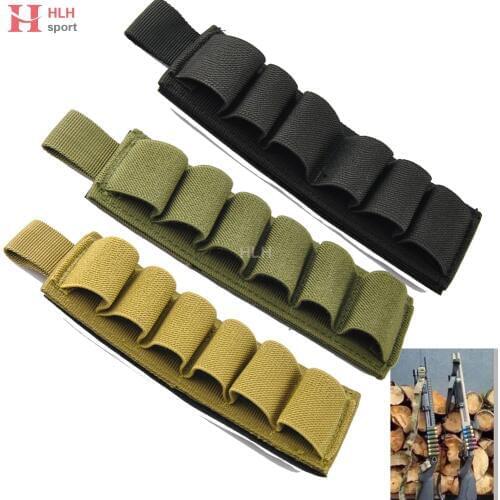 6 Holes Bullets Package Waterproof Anti-corrosion Hunting Pouches Gauge Shells Ammo Reload Magazine Bullet Holder