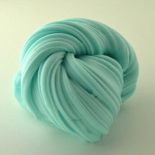 60ml/bottle green fluffy soft clay consumables toy putty soft clay light plasticine plasticine Lizun peat slime charm chewing g