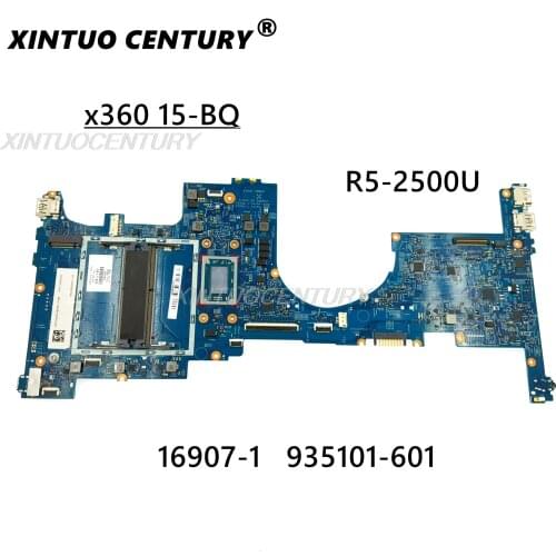 16907-1 For HP x360 15-BQ Laptop Motherboard 935101-601 935101-501 DDR4 With AMD R5-2500U CPU 448.0BY10.0011 100% fully tested