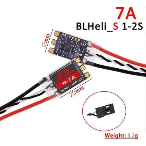 AGF XR-7A 7A Micro DSHOT600 BLHeli_S Brushless ESC 1-2S for RC Quadcopter FPV Racing