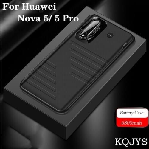 6800mAh External Battery Charger Cases for Huawei Nova 5 Portable Power Bank Battery Charging Cover for Nova 5 Pro Battery Case