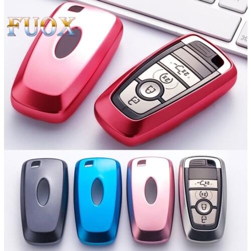 TPU Car Key Cover Case For Ford Mondeo 2017 MKC MKX MKZ Lincoln Focus Edge Kuga Eco Sport 3 4 Button Key Car Styling Accessories