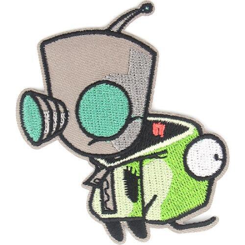 Alien Cool Iron On Embroidery Patch Cartoon Sewing Patches For T-shirt Handbag Sew on Stickers Diy Appliques G0692