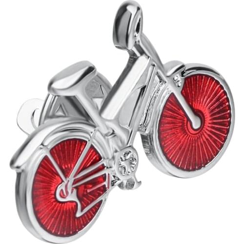Copper-Made Bicycle Brooch Lapel for Men Women Coat Suit Collar Backpack Clothes Parts