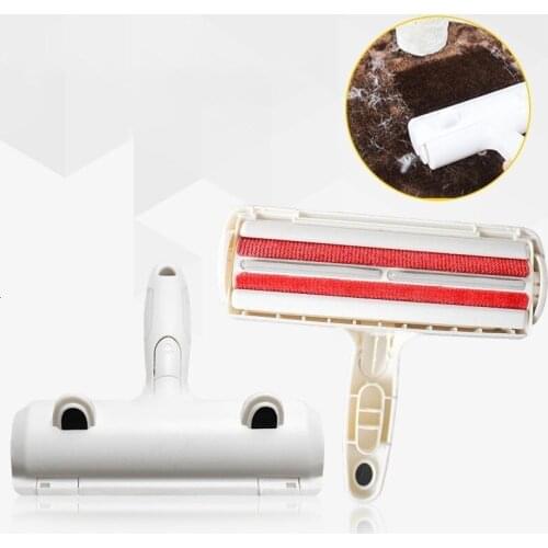 Efficient Pet Dog Hair Remover Brush Portable Fur Lint Roller Removal With Hair Storage For Furniture Clothes Bed Carpet