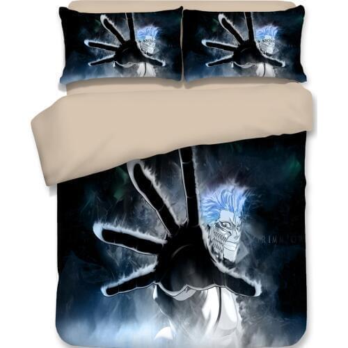 Anime Bleach Duvet Cover Set Comforter Bedding Sets Luxury Manga Bed Sed 3pc Set with 1 Duvet Cover and 2 Pillowcases Gift