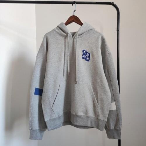 Korea Cracked Embroidered Logo Ader Error Hoodies Sweatshirts Crack Letters Casual Men Women Double hat Hooded Street wear