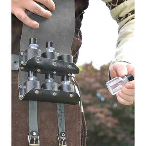 Steampunk Leather Potion Holder Larp Costume Medieval Belt Vial Pouch Alchemy Healer Kit Bag Cosplay Renaissance Elixirs Pocket