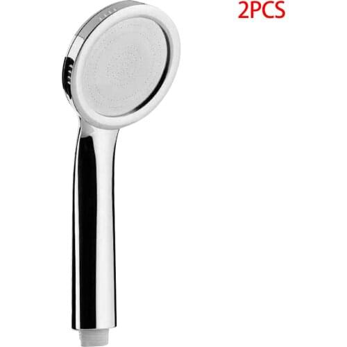 2 Pieces Shower Head ABS Plastic Shower Nozzle High-Pressure Water Sprinkler Spray Head Bathroom Accessory