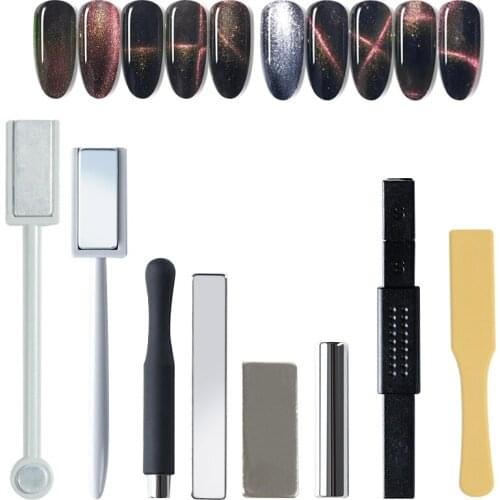 Powerful Cat Eyes Nail Gel Magnet Effect Magetical Stick for Nail Gel Polish 9D/3D Line Strip Effect Multi-function Magnetic Pen