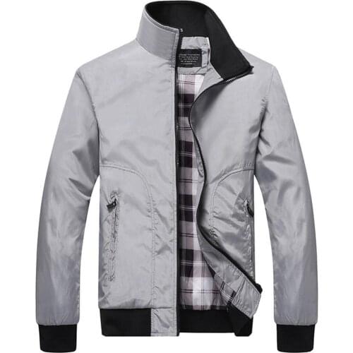 Fashion Men Jackets Winter Solid Color Stand Collar Zipper Pockets Coat Pilot Jacket куртка мужская весна 2021 XXXXL