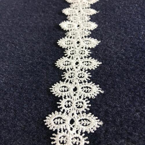 Hot selling Purified water soluble embroidery lace necklace clothing materials Lace accessories 3.5 cm