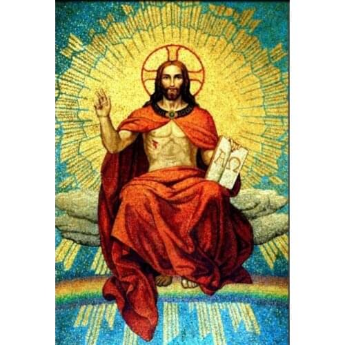 King Jesus Peace Single Modern Art Film Print Silk Poster Home Wall Decor 24x36inch