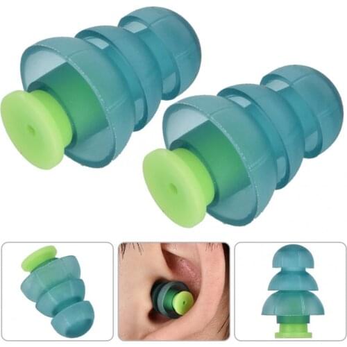 Silicone Noise Reduction Earplugs Learning Sleep Travel Hearing Protection Ear plugs Silicone Earplugs