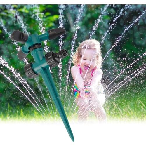 Garden Sprinkler Lawn Rotating Sprinklers 360 Degree Covering Large Area Garden Patio Water Sprayer Gardening Watering System