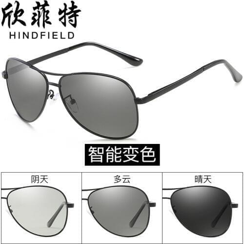 New color changing vintage sunglasses trend retro men polarization clamshell sun glasses oculos de sol masculino 2018 Brand