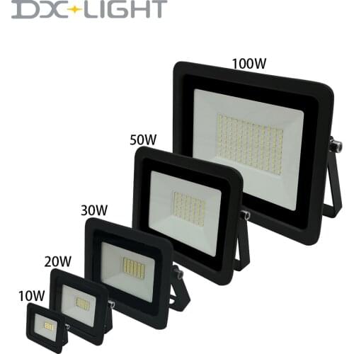 AC 220V 230V 240V LED Engineering Light 10W 20W 30W 50W 100W Floodlights Lamp Waterproof IP68 Reflector LED Exterior Work Lights