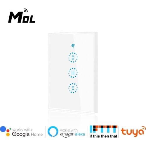 EWeLink US White WiFi Smart Curtain Blind Switch for Roller Shutter Electric Cutain motor motorized blinds Voice Control/Alexa