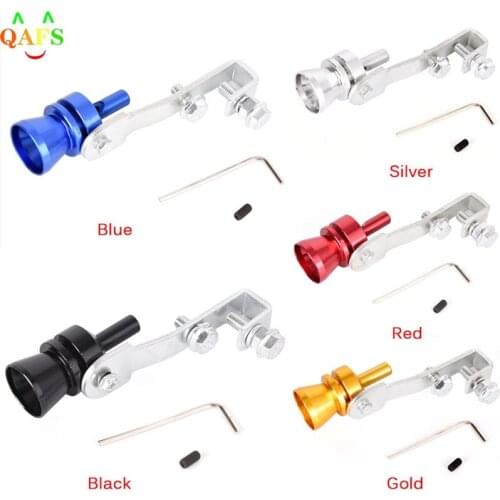 Universal Car Multi Color Blow Off Valve Turbo Sound Whistle Aluminum Simulator Sound Pipe Exhaust Muffler Pipe