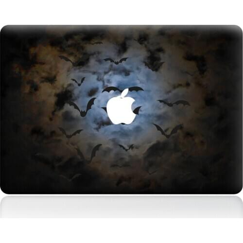 Halloween Castle Bat Decal Vinyl PVC Skin Sticker for Macbook Air Pro 12" 13" 15 16" A1465 A1398 A1502 A1425 A1534 A1369 A1707
