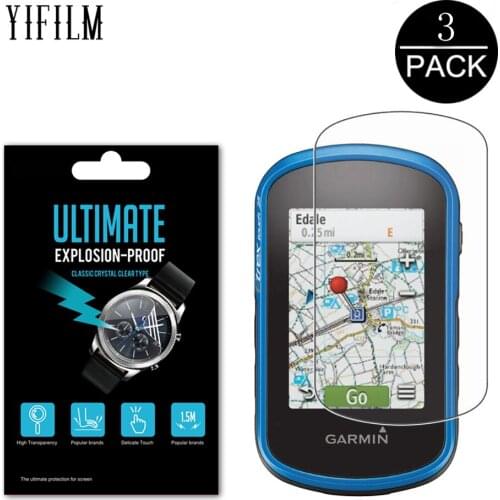 3Pcs 0.15mm Ultra-thin HD Clear Film For Garmin ETrex Touch 20 25 35 GPS Screen Protector Nano Anti-shock PET Film Not Glass
