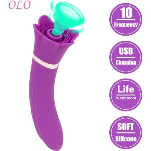 Female Sexual Masturbator Sucking Vibrator G Spot Dildo Massager Oral Sucker Vibrator Sex Toys for Women Clit Nipple Stimulator