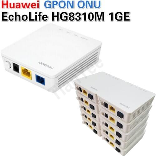 10pcs 14pcs/Lot 90% New SecondHand HG8310M GPON ONU ONT With Single Port 1GE Apply to FTTH Modes Termina Gpon English Version