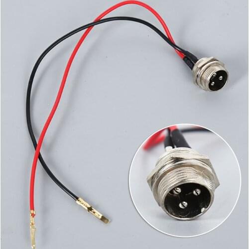 3 Pin GX16 Aviation Plug Socket Connector 2 Wire Hoverboard Charging Port Hoverboard Cable Electric Scooter EBike Charger Port