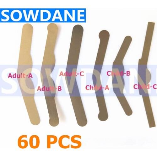60 pcs Dental Material Matrices Dental Matrix Bands Easy use Composites Stainless Steel Matrix Bands Dental Whitening Tool