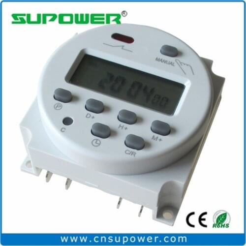 CN101A Daily/Weekly Programmable Digital Timer Switch AC 220V 230V 110V/ DC 24V 12V FREE SHIPPING