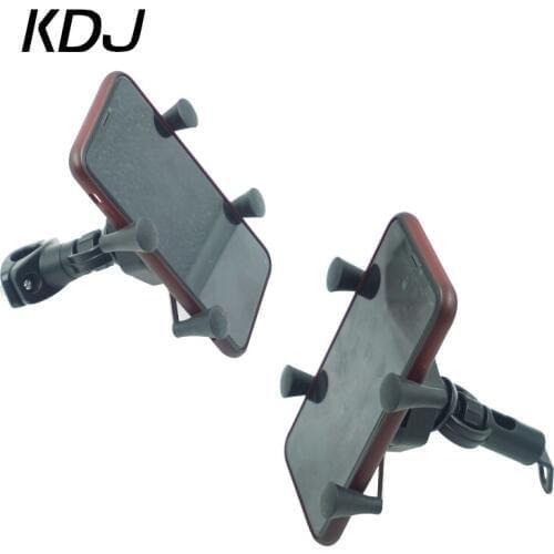 Motorcycle Rear view Mirror Mobile Phone Holder Moto Motorbike Handlebar Bracket Stand Support for iPhone Xs Max XR X 8 GPS