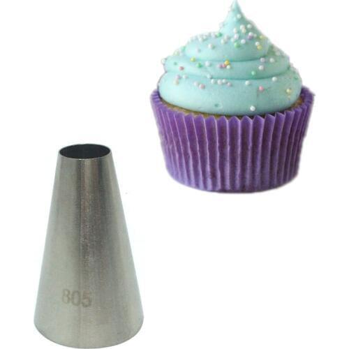 #805 Round Cake Cream Decoration Tip Nozzle Pastry Stainless Steel Piping Nozzles Baking Tool