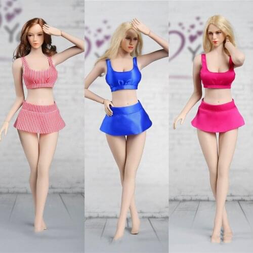 1/6 Scale Female Soldier Clothes Accessories Sexy Swimsuit Beach Bikini Set for 12 inch Action Figure Model DIY