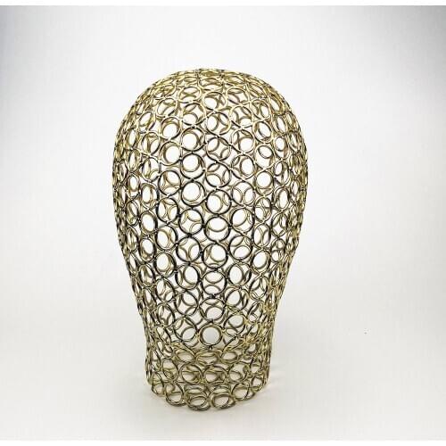 Metal Iron Female Mannequin Head For Hat Display