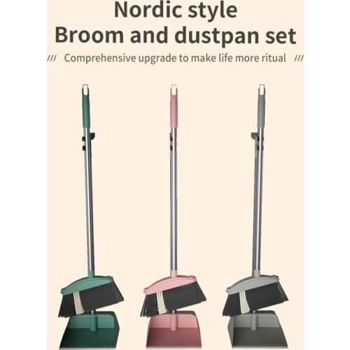 High Quality Broom Dustpan Set Floor Cleaner Soft Bristle Cleaning Sweeper Desktop Dustpan Broom Home Office Cleaning Tools