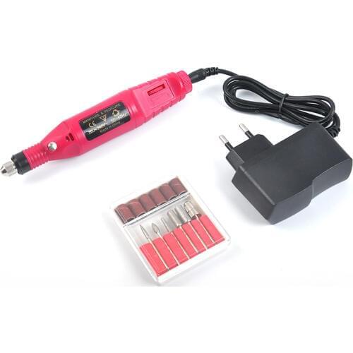 Nail Art Beauty 6 Bits Nail Nursing Kit Portable Electric Pedicure and Manicure Nail Polish Machine Nail Drill Pen