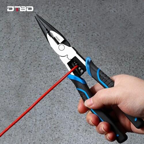 Professional Tools Wire Pliers Set Stripper Crimper Cutter Needle Nose Nipper Wire Stripping Crimping Multifunction Hand Tools