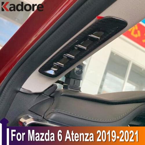 For Mazda 6 Atenza 2019 2020 2021 Interior A Pillar Air Conditioning Vent Trim Cover Sticker Accessories Car Styling