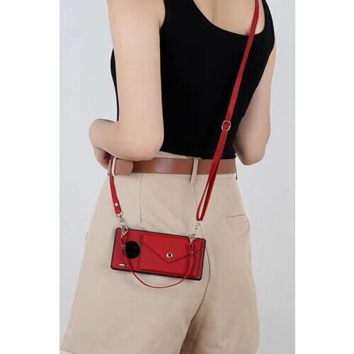 Crossbody Shoulder Bag Phone Case For Huawei Mate 20 Mate 30 Pro P20 P30 P40 Lite Honor 8X 8C 10 20 Card Holder Wallet Cover