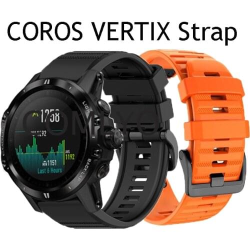NEW Soft band For Coros VERTIX smartwatch straps silicone quick easy fit outdoor sports bands wristband belt bracelet