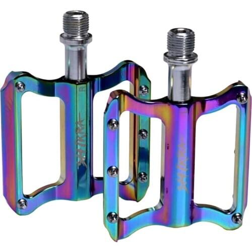 SHIKRA 1 Pair MTB Bike Pedal Aluminum Alloy Sealed Bearing Road Bike Pedal for BMX MT Pedal Bicycle Parts