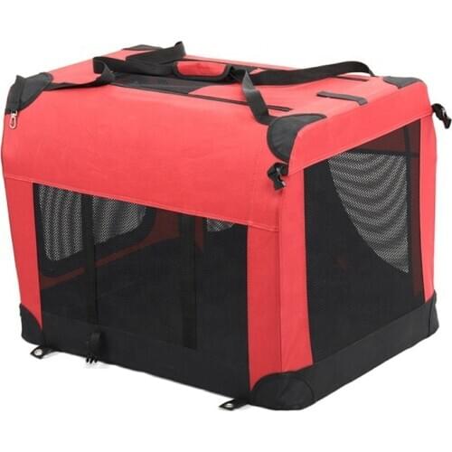 2020 New Dog Cat Carrier Cage Bag For Travel Car Fashion Designer Windproof Red Front Large Pet