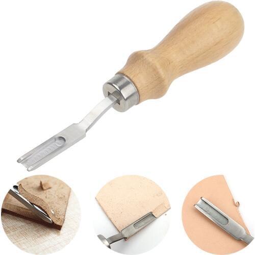 Practical Leather Edge Cutting Device DIY Leather Craft Side Trimming Tool Leather Handcraft Side Shovel Edge Trimmed Device