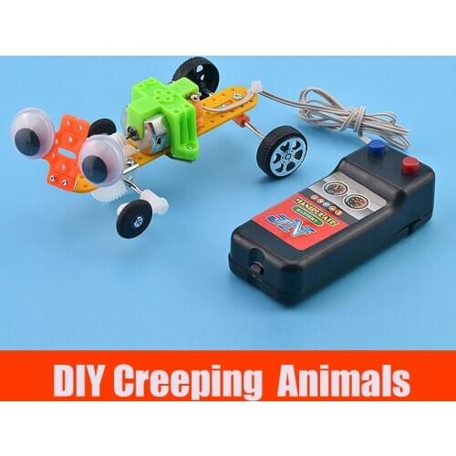 Educational DIY Electric Reptiles Intelligent DIY Creeping Animals DIY Electric Toys For Children Dropshipping